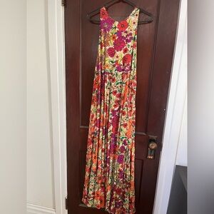 NATURAL LIFE FLORAL HALTER DRESS